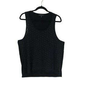 Karen Kane Tank Top Cutout Triangle Design Womens Size L Sleeveless Lightweight